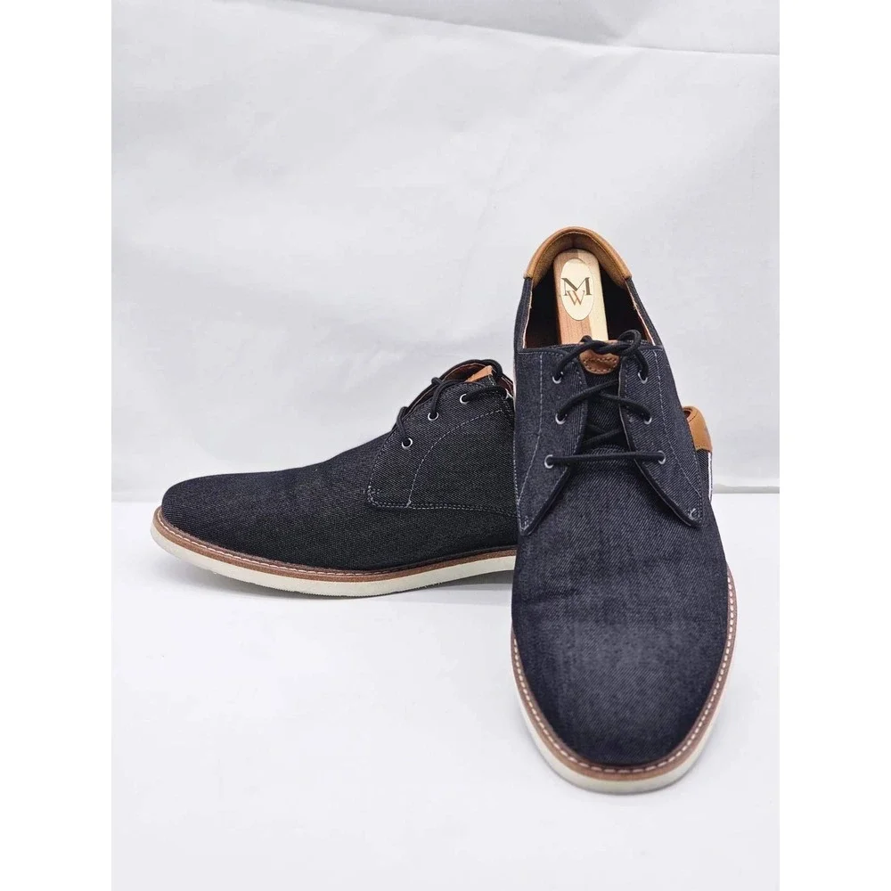 Florsheim Oxford Shoes Mens 13M Blue Denim 14273-001 Lace Up Casual